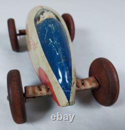 Vintage Wyandotte Tin Toy Soap Box Derby Car 226 Nice Original Condition
