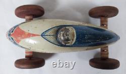 Vintage Wyandotte Tin Toy Soap Box Derby Car 226 Nice Original Condition