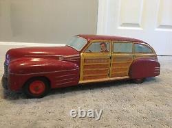 Vintage Wyandotte Toy Town Estate Car 20 Litho 1940s Pressed Steel