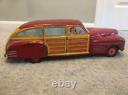 Vintage Wyandotte Toy Town Estate Car 20 Litho 1940s Pressed Steel