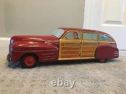 Vintage Wyandotte Toy Town Estate Car 20 Litho 1940s Pressed Steel