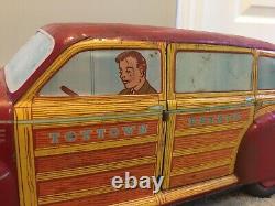 Vintage Wyandotte Toy Town Estate Car 20 Litho 1940s Pressed Steel