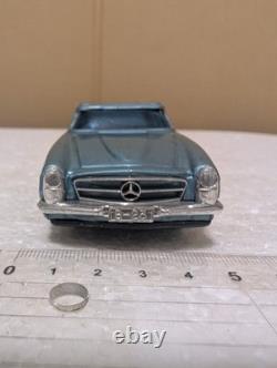 Vintage Yonezawa Mercedes 230SL Tin Toy Car Japan 1970s Pull-Back Magic Motor