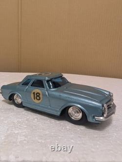 Vintage Yonezawa Mercedes 230SL Tin Toy Car Japan 1970s Pull-Back Magic Motor