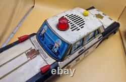 Vintage Yonezawa Toyopet Crown Police Tin Toy Japan 40cm 15.7 Large Car Rare