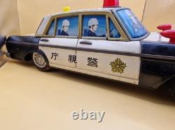 Vintage Yonezawa Toyopet Crown Police Tin Toy Japan 40cm 15.7 Large Car Rare