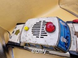 Vintage Yonezawa Toyopet Crown Police Tin Toy Japan 40cm 15.7 Large Car Rare