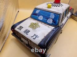 Vintage Yonezawa Toyopet Crown Police Tin Toy Japan 40cm 15.7 Large Car Rare