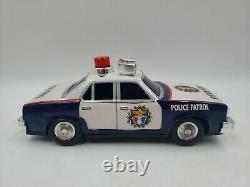 Vintage Yonezawa Toys Tin Talking Police Car Japan aa2a