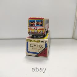 Vintage Yonezawa Toys Tin Toy Car 1960s Hato Bus Made in Japan Showa Retro 6.25