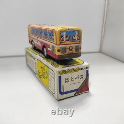 Vintage Yonezawa Toys Tin Toy Car 1960s Hato Bus Made in Japan Showa Retro 6.25