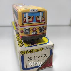 Vintage Yonezawa Toys Tin Toy Car 1960s Hato Bus Made in Japan Showa Retro 6.25 Vintage Yonezawa Toys Tin Toy Car 1960s Hato Bus Made in Japan Showa Retro 6.25