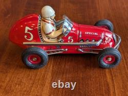 Vintage Yonezawa/tomy Special Racer #5 Tin Friction Made In Japan With Box Nos