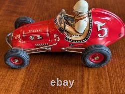 Vintage Yonezawa/tomy Special Racer #5 Tin Friction Made In Japan With Box Nos