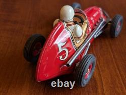 Vintage Yonezawa/tomy Special Racer #5 Tin Friction Made In Japan With Box Nos