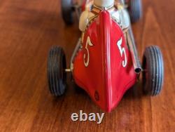 Vintage Yonezawa/tomy Special Racer #5 Tin Friction Made In Japan With Box Nos