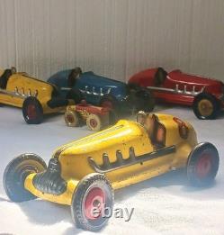 Vintage authentic 12 Marx Toys 1930's Pressed Steel Racer Car Wind Up