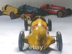 Vintage authentic 12 Marx Toys 1930's Pressed Steel Racer Car Wind Up
