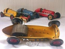 Vintage authentic 12 Marx Toys 1930's Pressed Steel Racer Car Wind Up