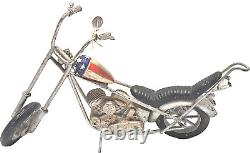 Vintage bike Model MOTORCYCLE HARLEY DAVIDSON tin toy tinplate car handmade