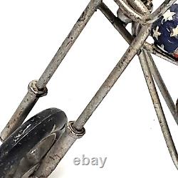 Vintage bike Model MOTORCYCLE HARLEY DAVIDSON tin toy tinplate car handmade