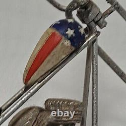 Vintage bike Model MOTORCYCLE HARLEY DAVIDSON tin toy tinplate car handmade