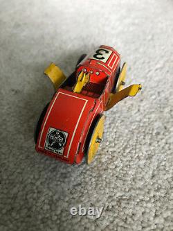 Vintage c. 1920 1930 Distler (Ess Dee)'Over the Top' German clockwork car toy