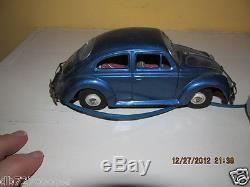 Vintage car volkswagen tin battery operated made in japan japanese motor old