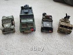 Vintage diecast Army car toys lot