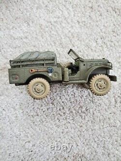 Vintage diecast Army car toys lot