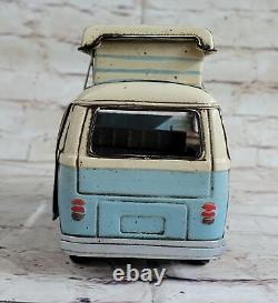 Vintage handmade iron art luxury travel bus model 1966 Decorative Car Figurine