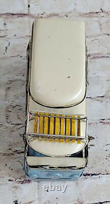 Vintage handmade iron art luxury travel bus model 1966 Decorative Car Figurine