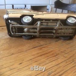 Vintage japan friction tin car toy