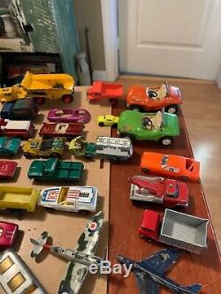 Vintage matchbox lesney lot 1960'S 50+CARS, Planes, Tonka, Husky And More
