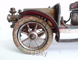Vintage metal carette touring car toy with rubber wheels, Marklin, Bing GERMANY