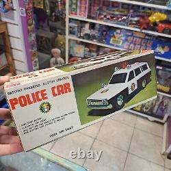 Vintage police car yonezawa toys japan