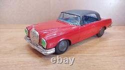 Vintage retro Benz car litho tin toy Japan. Mercedes Benz 250se car tin friction