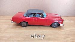 Vintage retro Benz car litho tin toy Japan. Mercedes Benz 250se car tin friction