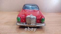 Vintage retro Benz car litho tin toy Japan. Mercedes Benz 250se car tin friction