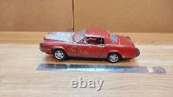 Vintage retro car litho tin toy Japan. Cadillac Fleetwood Eldorado car Battery