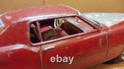 Vintage retro car litho tin toy Japan. Cadillac Fleetwood Eldorado car Battery