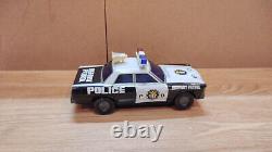 Vintage retro car litho tin toy Japan. PD Highway patrol Police Japan Battery