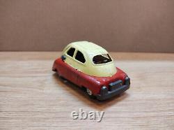 Vintage retro car litho tin toys Japan. BMW Isetta mini car tin friction Japan