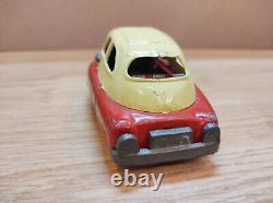 Vintage retro car litho tin toys Japan. BMW Isetta mini car tin friction Japan