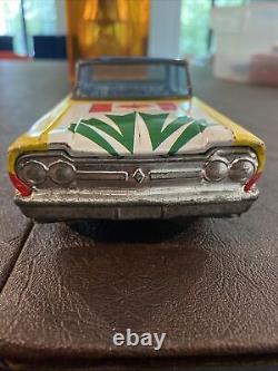 Vintage tin japan Canada Tiger 45 friction powered Car Guessing From 50s GoodCon