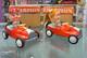 Vintage tin racing car japan kanto toys boy and girl working