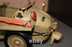 Vintage tin toy WWII car VW Schwimmwagen 1941-1944 Large 12 in