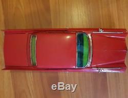 Vintage tin toy car. Bandai. Japan. Cadillac 17.5 inches. Friction. Works