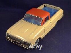 Vintage tin toy car truck FORD FALCON RANCHERO PICK UP ALPS JAPAN 1961