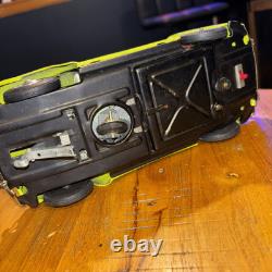 Volkswagen Beetle Bandai Japan Car Green Battery Op Vintage Toy Working 9.5